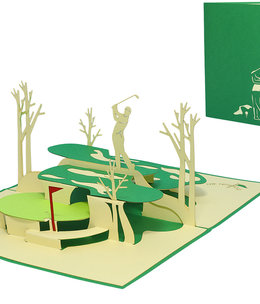 LINPOPUP Pop Up Karte, 3D Karte, Golf, N350