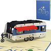 LINPOPUP Pop Up Card Caravan Camper, 3D Greeting Cards Retirement Card, Farewell Card, Congratulations Retirement, Birthday Cards, Travel Voucher Holiday, Camping, Car, Caravan, LIN17590, LINPopUp®, N346