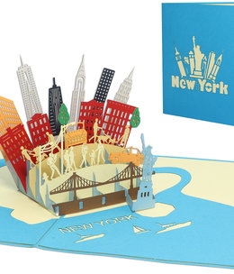 LINPOPUP Pop Up Card, 3D Card, New York, N717