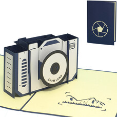 LINPOPUP Pop Up Card, 3D Card, Camera, N319