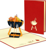 LINPOPUP Pop Up 3D Card, Birthday Card, Greeting Card, Voucher, Grill, LIN17499, LINPopUp®, N272