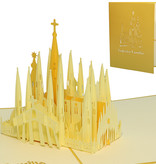 LINPOPUP Pop Up 3D Karte, Geburtstagskarte, Reisegutschein, Barcelona, LIN17392, LINPopUp®, N266