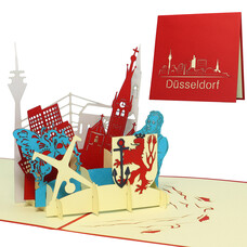 LINPOPUP Pop Up Card, 3D Card, Düsseldorf, N234