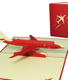 LINPOPUP Pop Up Card, 3D Card, Plane, N263