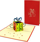 LINPOPUP Pop Up 3D Card, Birthday Card, Congratulations Card, Voucher, Gift Box, LIN17811, LINPopUp®, N125