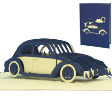 LINPOPUP Pop Up Card, 3D Card, Car, N215