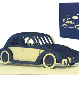 LINPOPUP Pop Up Card, 3D Card, Car, N215