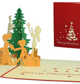 LINPOPUP Pop Up 3D Card, Christmas Card, Greeting Card, Decorate Christmas Tree, LIN17080, LINPopUp®, N416