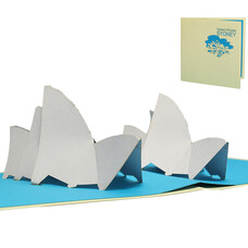 LINPOPUP Pop Up Card, 3D Card, Sydney Opera House, N182