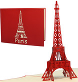 LINPOPUP Pop Up 3D Karte, Glückwunschkarte, Reisegutschein, Eiffelturm, LIN17090, LINPopUp®, N181