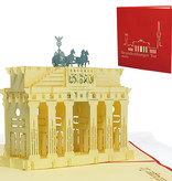 LINPOPUP Pop Up 3D Karte, Glückwunschkarte, Reisegutschein, Brandenburger Tor, LIN17121, LINPopUp®, N172