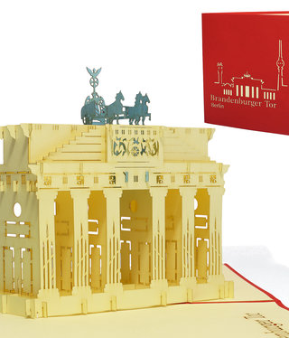 LINPOPUP Pop Up Card, 3D Card, Brandenburg Gate, N172