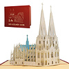 LINPOPUP Pop Up 3D Card, Greeting Card, Travel Voucher, Cologne Cathedral, LIN17333, LINPopUp®, N169