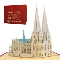 LINPOPUP Pop Up Card, 3D Card, Cologne Cathedral, N169