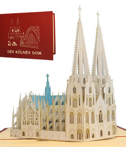 LINPOPUP Pop Up Card, 3D Card, Cologne Cathedral, N169