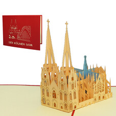 LINPOPUP Pop Up Card, 3D Card, Cologne Cathedral, N168