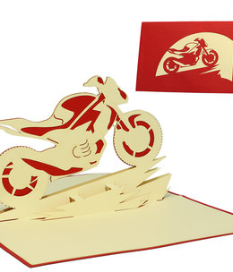 LINPOPUP Pop Up Karte, 3D Karte, Motorrad, N157