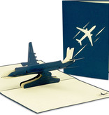 LINPOPUP Pop Up 3D Card, Birthday Cards, Greeting Card, Travel Voucher, Air Plane, LIN17181, LINPopUp®, N147