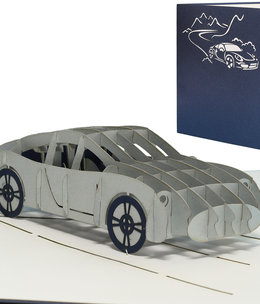 LINPOPUP Pop Up Card, 3D Card, Car, Sports Car, N145