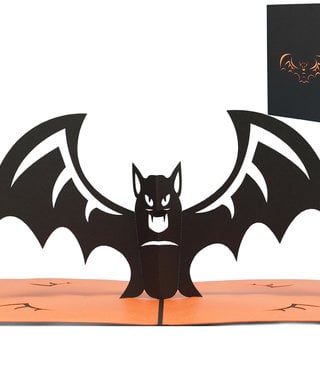 LINPOPUP Pop Up Card, 3D Card, Halloween, Bat, N140