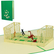 LINPOPUP Pop Up Card, 3D Card, Football Field, N132