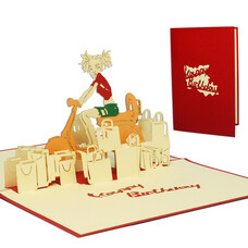 LINPOPUP Pop Up Card, 3D Card, Vespa, N8
