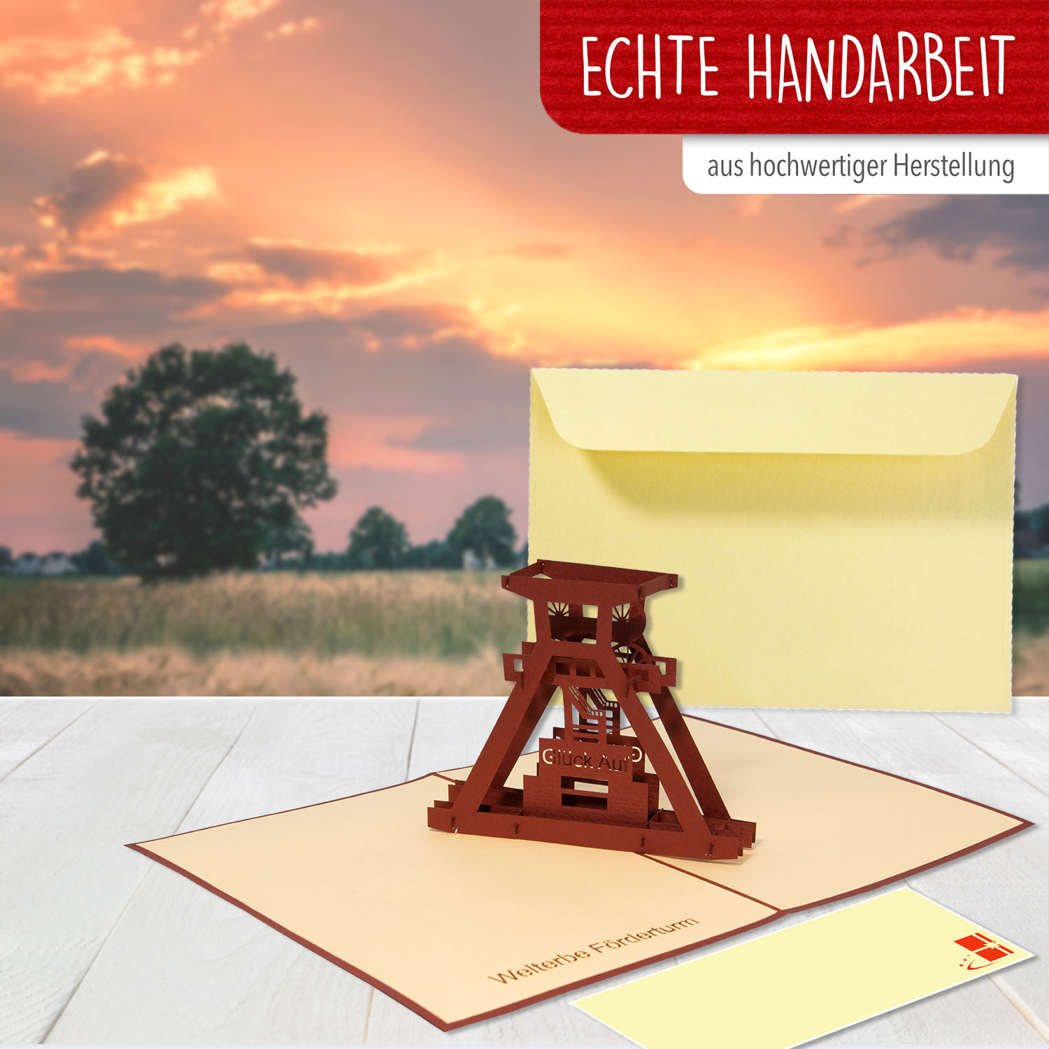 LINPOPUP Pop Up 3D Card, Greeting Card, Travel Voucher, Ruhr Area, LIN66380, LINPopUp®, N170