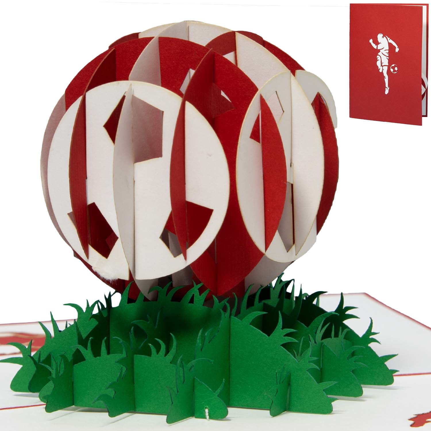 LINPOPUP Pop Up 3D Card, Birthday Card, Greeting Card, Voucher, Football Bayern, Cologne, Nuremberg, LIN17549, LINPopUp®, N305