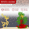 LINPOPUP Pop Up 3D Card, Christmas Card, Greeting Card, Christmas Tree, Fir Tree with Reindeer, LIN17561, LINPopUp®, N451