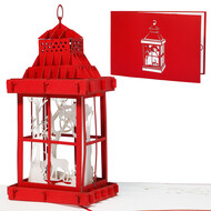 LINPOPUP Pop Up Card, 3D Card, Christmas Lantern, N444
