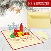 LINPOPUP Pop Up 3D Card, Christmas Card, Greeting Card, Christmas Candles, Christmas Balls, Advent Candle, LIN17569, LINPopUp®, N452