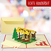 LINPOPUP Pop Up 3D Card, Christmas Card, Greetings Card, Nativity, LIN17586, LINPopUp®, N443