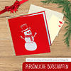 LINPOPUP Pop Up 3D Card, Christmas Card, Greeting Card, Snowman with Children, LIN17547, LINPopUp®, N447
