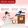 LINPOPUP Pop Up Christmas card, greeting card for christmas,  Snowman at the house, LIN17585, LINPopUp®, N445