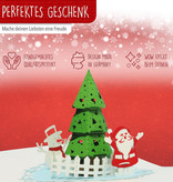 LINPOPUP Pop Up 3D Karte Deluxe, Weihnachtskarte, Glückwunschkarte, Tannenbaum, LIN17394, LINPopUp®, N701