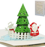 LINPOPUP Pop Up 3D Card Deluxe, Christmas Card, Greeting Card, Fir Tree, LIN17394, LINPopUp®, N701