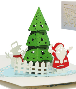 LINPOPUP Pop Up Karte, 3D Karte, Tannenbaum, N701