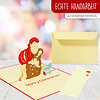 LINPOPUP Pop Up 3D Card, Christmas Card, Greeting Card, Father Christmas Gifts (EN), LIN17248, LINPopUp®, N438