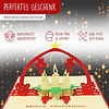 Pop Up 3D Karte, Weihnachtskarte, Glückwunschkarte, Adventskranz, N436