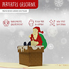 LINPOPUP Pop Up 3D Card, Christmas Card, Greeting Card, Father Christmas, Chimney, LIN17244, LINPopUp®, N434