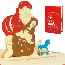 LINPOPUP Pop Up Card, 3D Card, Christmas Card, Santa Claus Christmas Gifts, N437