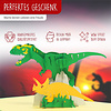 LINPOPUP Pop Up 3D Karte, Geburtstagskarten, Glückwunschkarte, Kindergeburtstag, Partyeinladung, Einschulung, Dinosaurier, LIN17538, LINPopUp®, N292
