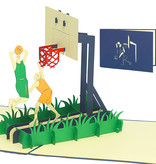 LINPOPUP Pop Up 3D Card, Birthday Card, Greeting Card, Voucher, Basketball, LIN17496, LINPopUp®, N269