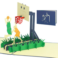 LINPOPUP Pop Up Card, 3D Card, Basketball, N269