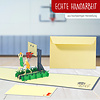 LINPOPUP Pop Up 3D Card, Birthday Card, Greeting Card, Voucher, Basketball, LIN17496, LINPopUp®, N269