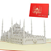LINPOPUP Pop Up 3D Card, Greeting Card, Travel Voucher, Turkey, Blue Mosque, LIN17173, LINPopUp®, N183