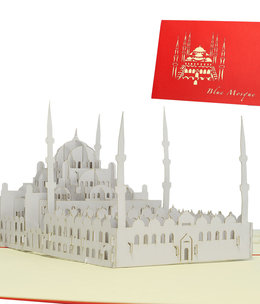 LINPOPUP Pop Up Card, 3D Card, Turkey, Blue Mosque, N183