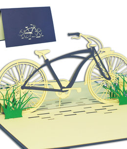 LINPOPUP Pop Up Card, 3D Card, Bicycle, N154