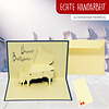 LINPOPUP Pop Up Greeting Card, Birthday Card, 3D Folding Card Music Piano, LINPopUp®, N5