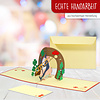 LINPOPUP Pop Up 3D Card, Greeting Card, New Year Card, Good Luck, Chimney Sweep, LIN17495, LINPopUp®, N268